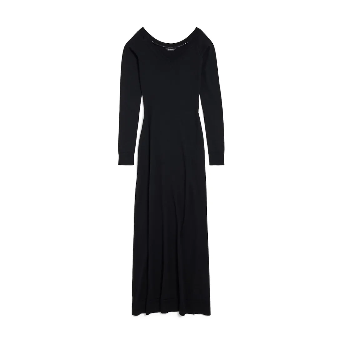 Balenciaga Vestiti E Gonne-Abito Off Shoulder V-neck da Donna in Nero