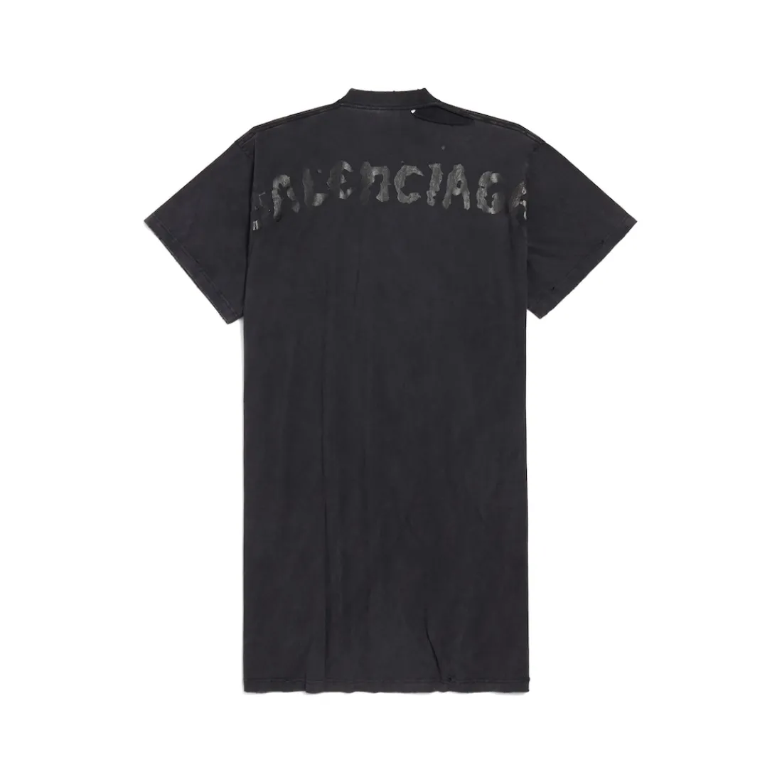 Balenciaga Vestiti E Gonne-Abito Stile T-shirt Painted da Donna in Nero Délavé Nerodélavé