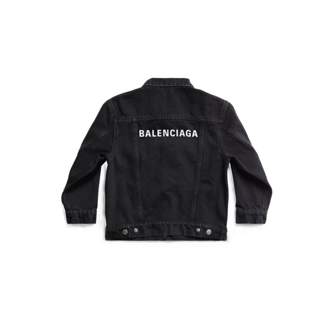 Balenciaga Kids | Kids-Bambini - Giacca Oversize in Nero Délavé Nerodélavé