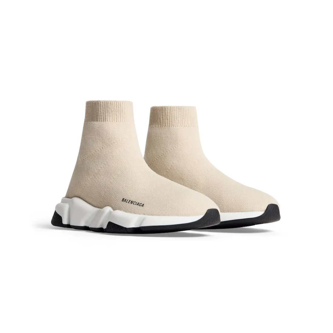 Balenciaga Kids | Kids-Bambini - Sneaker Speed In Maglia Riciclata  in Beige Chiaro Beigechiaro