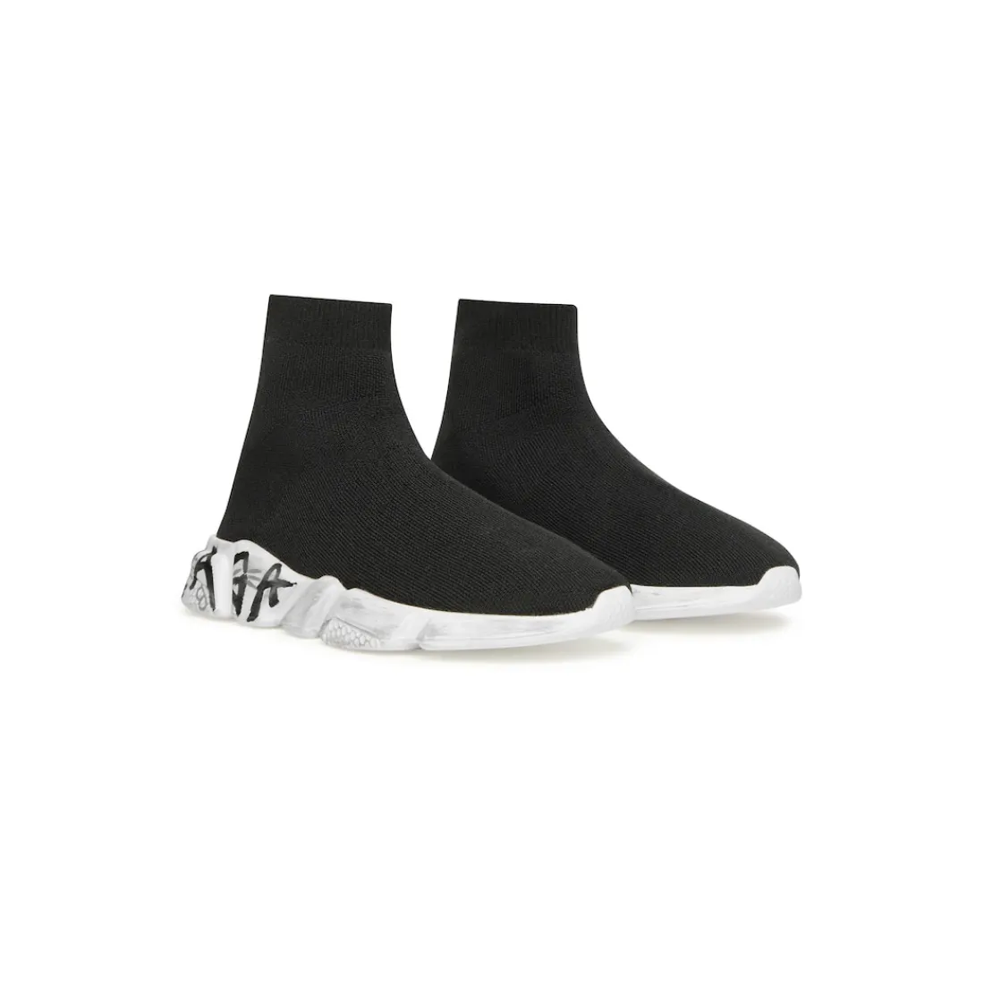 Balenciaga Kids | Kids-Bambini - Sneakers Speed Graffiti In Maglia Riciclata  in Nero