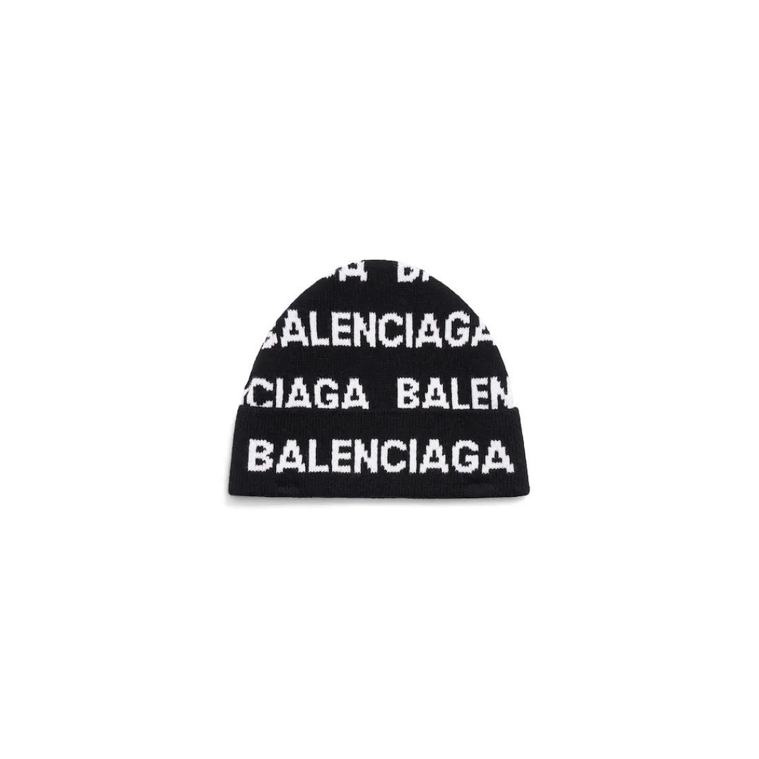 Balenciaga Sciarpe E Berretti | Sciarpe E Berretti-Berretto Bal Horizontal Allover in Nero