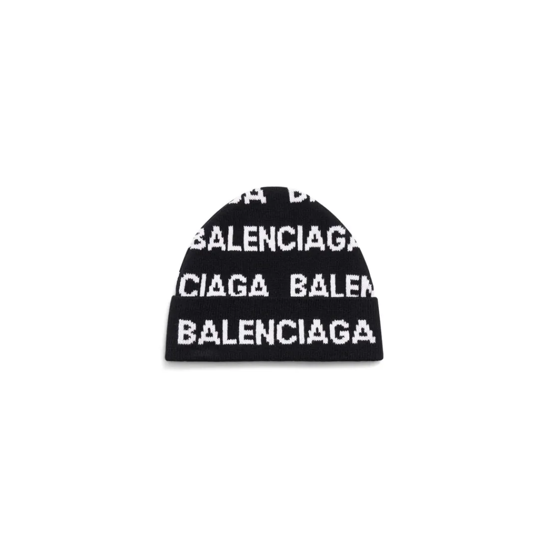 Balenciaga Sciarpe E Berretti | Sciarpe E Berretti-Berretto Bal Horizontal Allover in Nero