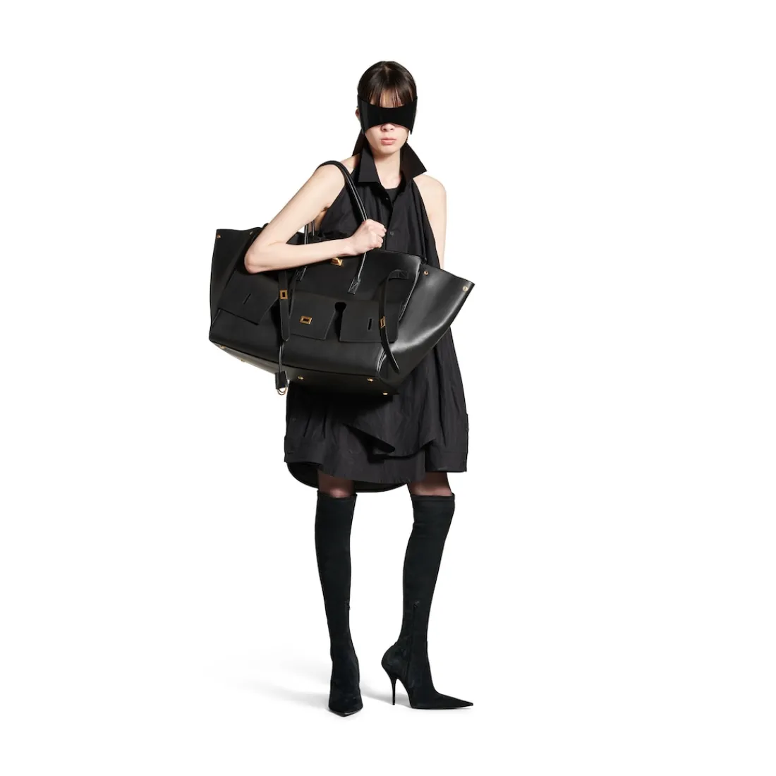 Balenciaga Shopper | Borsetta E Tote-Borsa Carry All Bel Air Xl in Nero