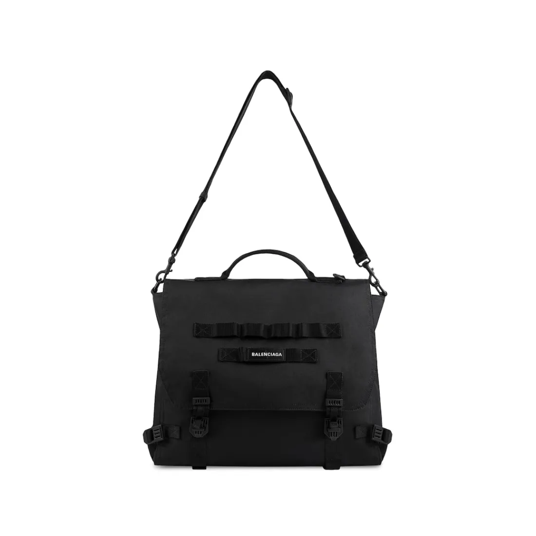 Balenciaga Tracolle E Messenger-Borsa Con Tracolla Army da Uomo in Nero