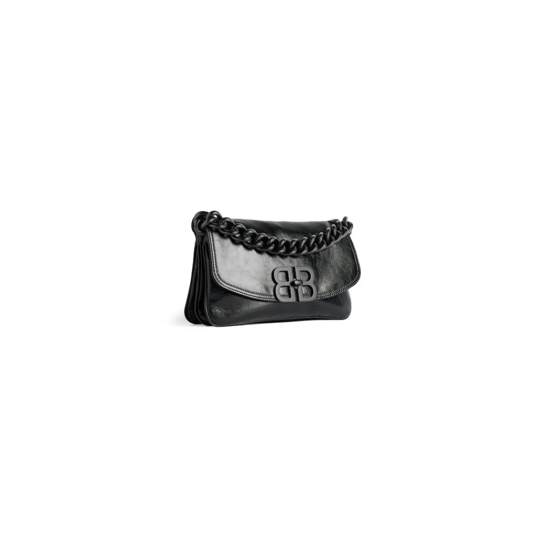 Balenciaga Borse A Spalla | Tracolle E Messenger-Borsa Flap Bb Soft Piccola  in Nero