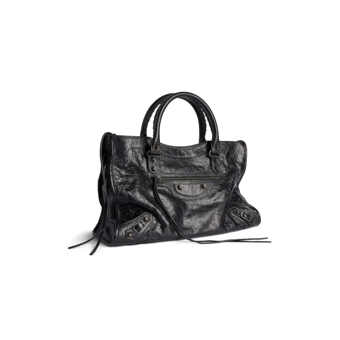 Balenciaga Borsetta-Borsa Le City Media da Donna in Nero