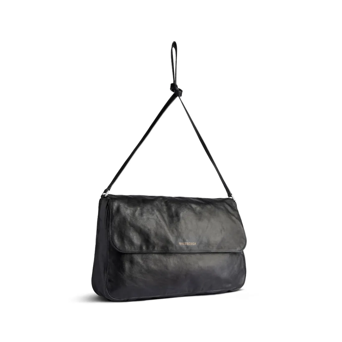 Balenciaga Tracolle E Messenger-Borsa Messenger Grungy Media da Uomo in Nero