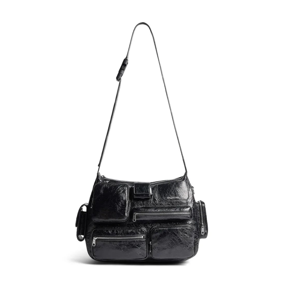 Balenciaga Tracolle E Messenger-Borsa Messenger Superbusy da Uomo in Nero