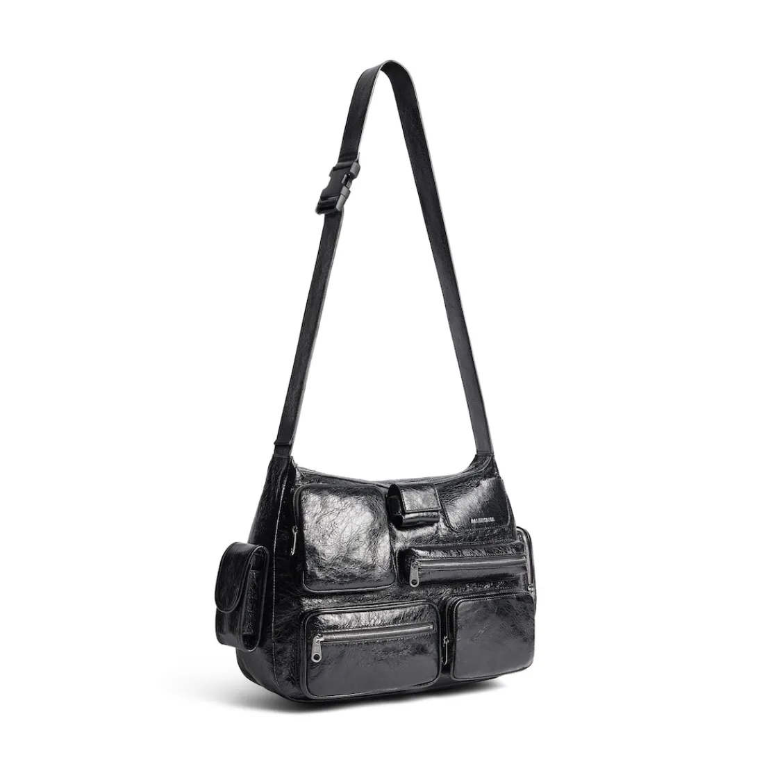 Balenciaga Tracolle E Messenger-Borsa Messenger Superbusy da Uomo in Nero