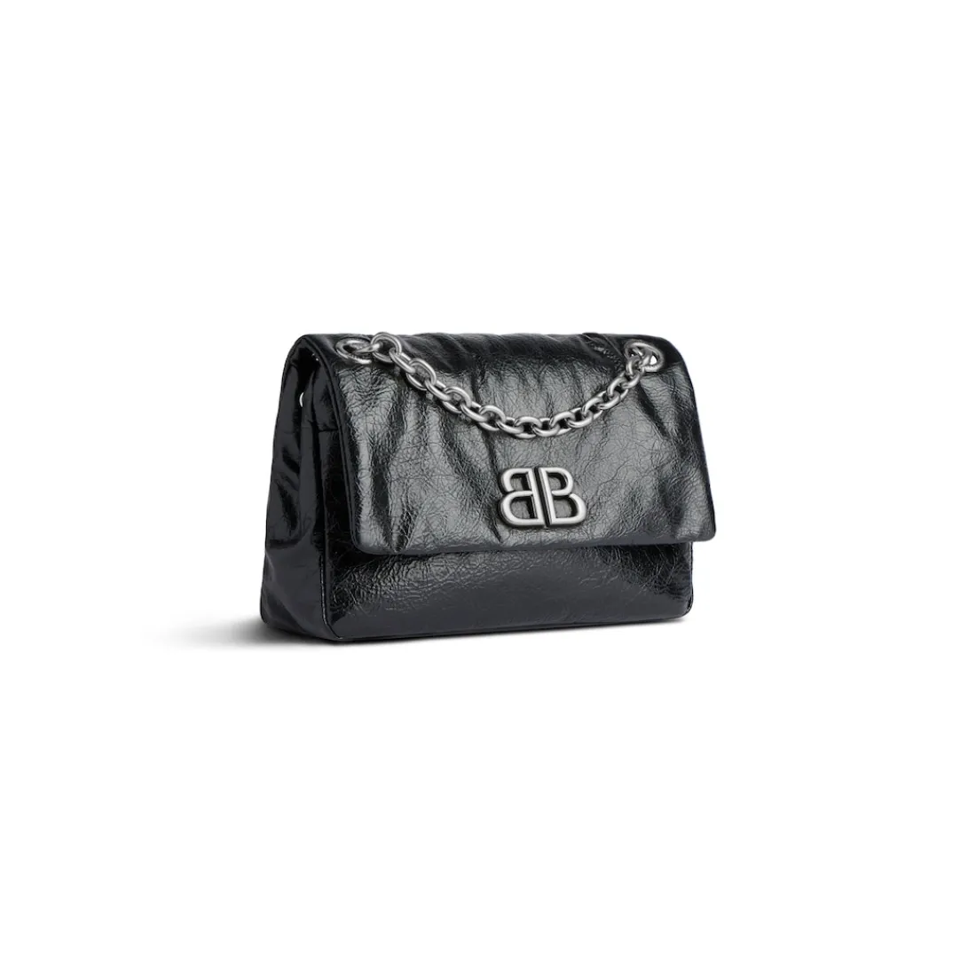 Balenciaga Borse A Spalla-Borsa Monaco Mini da Donna in Nero