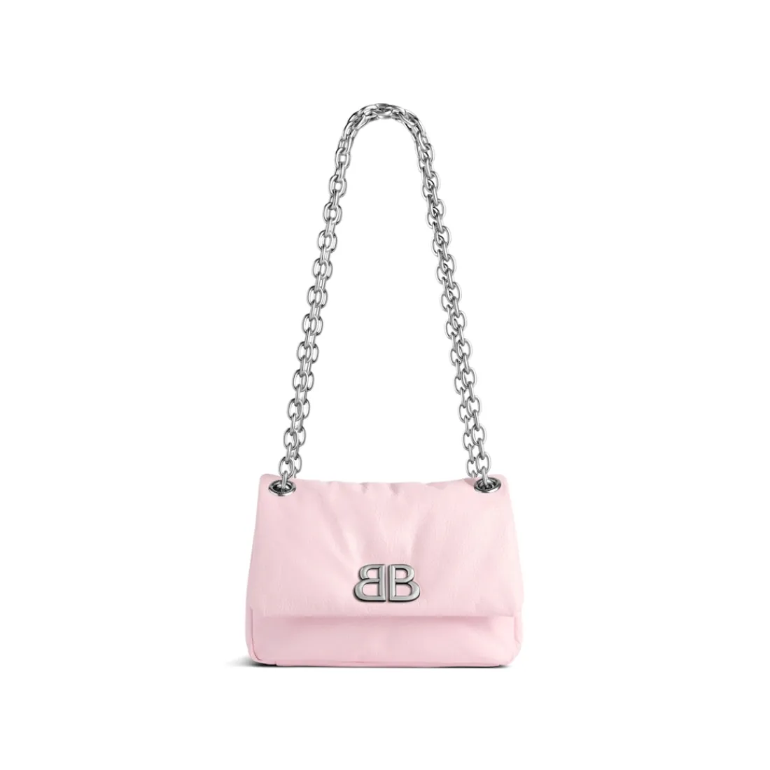 Balenciaga Borse A Spalla | Mini Borse-Borsa Monaco Mini da Donna in Rosa Petalo Rosapetalo