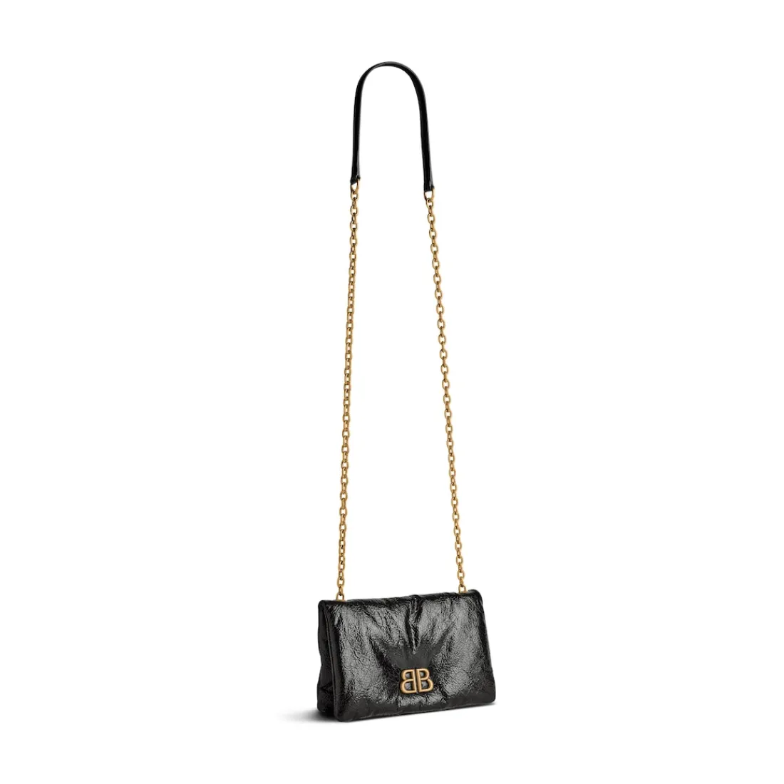 Balenciaga Borse A Spalla | Mini Borse-Borsa Monaco Nano da Donna in Nero