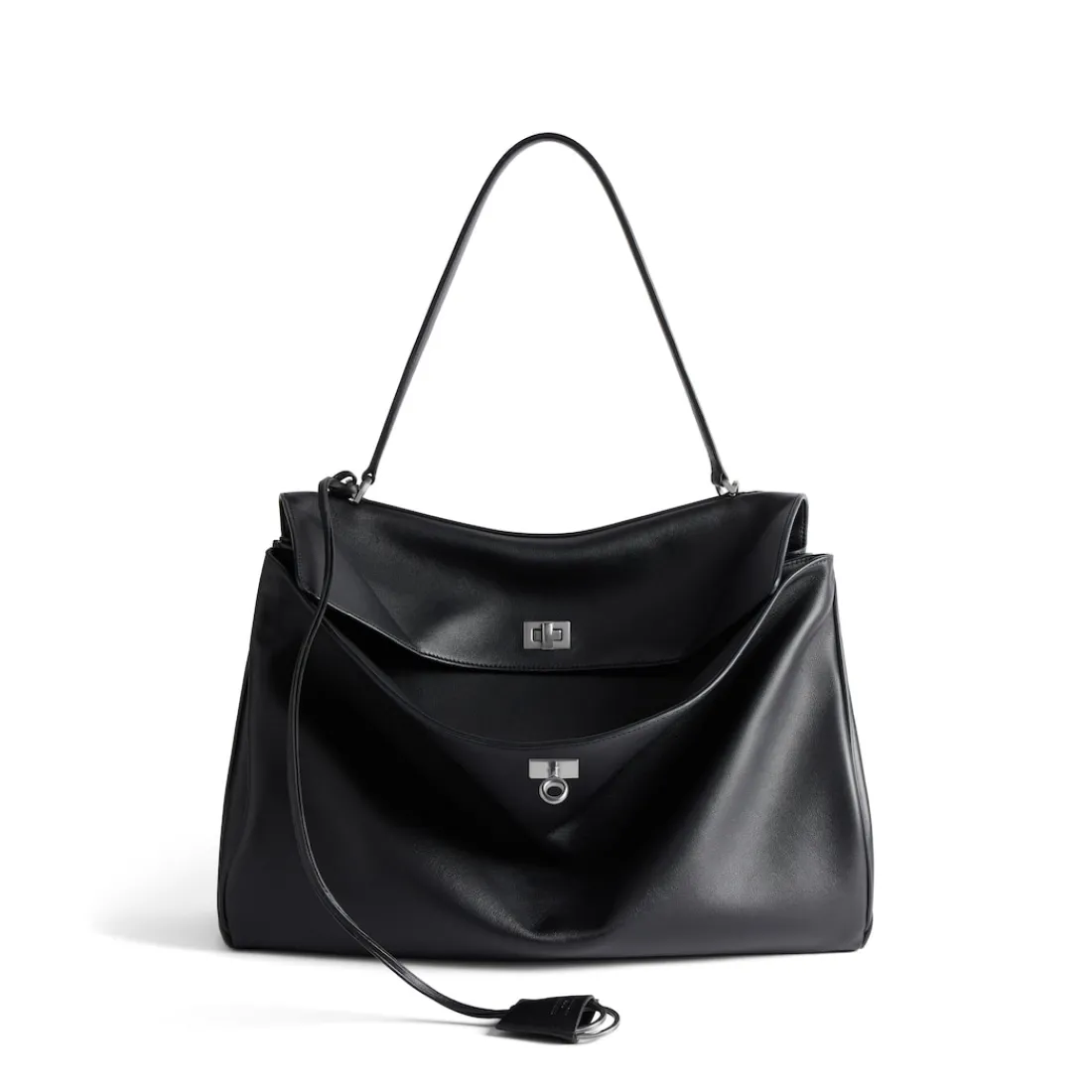 Balenciaga Borsetta-Borsa Rodeo Grande da Donna in Nero