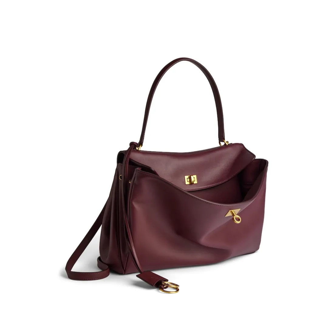 Balenciaga Borsetta-Borsa Rodeo Media  da Donna in Bordeaux