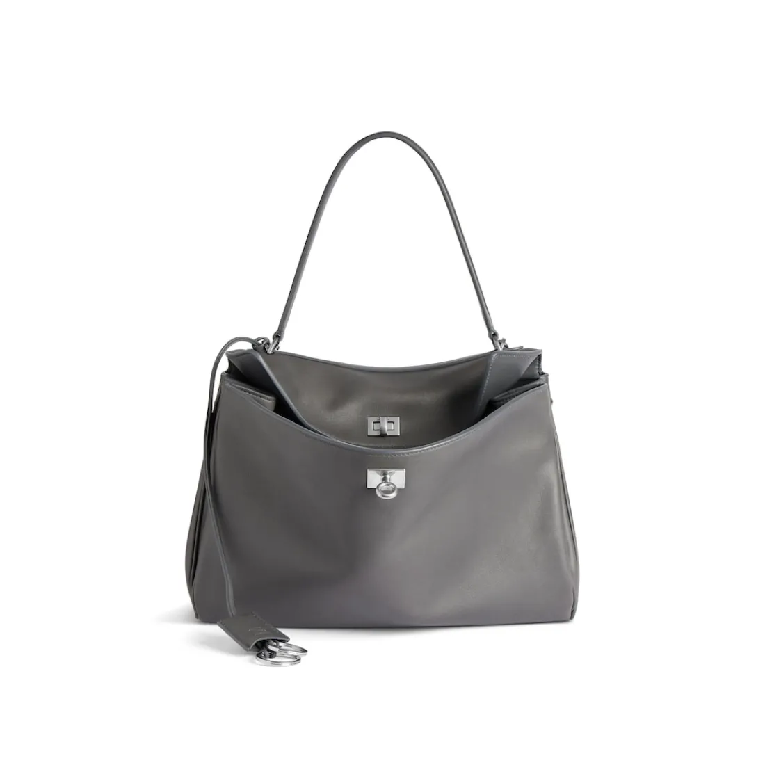 Balenciaga Borsetta-Borsa Rodeo Media da Donna in Grigio