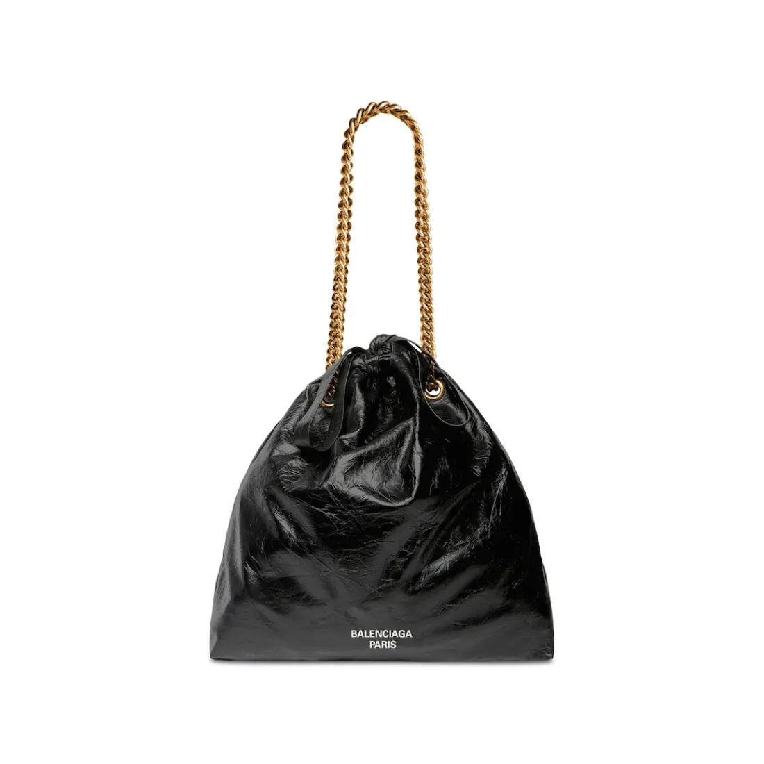 Balenciaga Borse Con Catena | Shopper-Borsa Tote Crush Media  da Donna in Nero