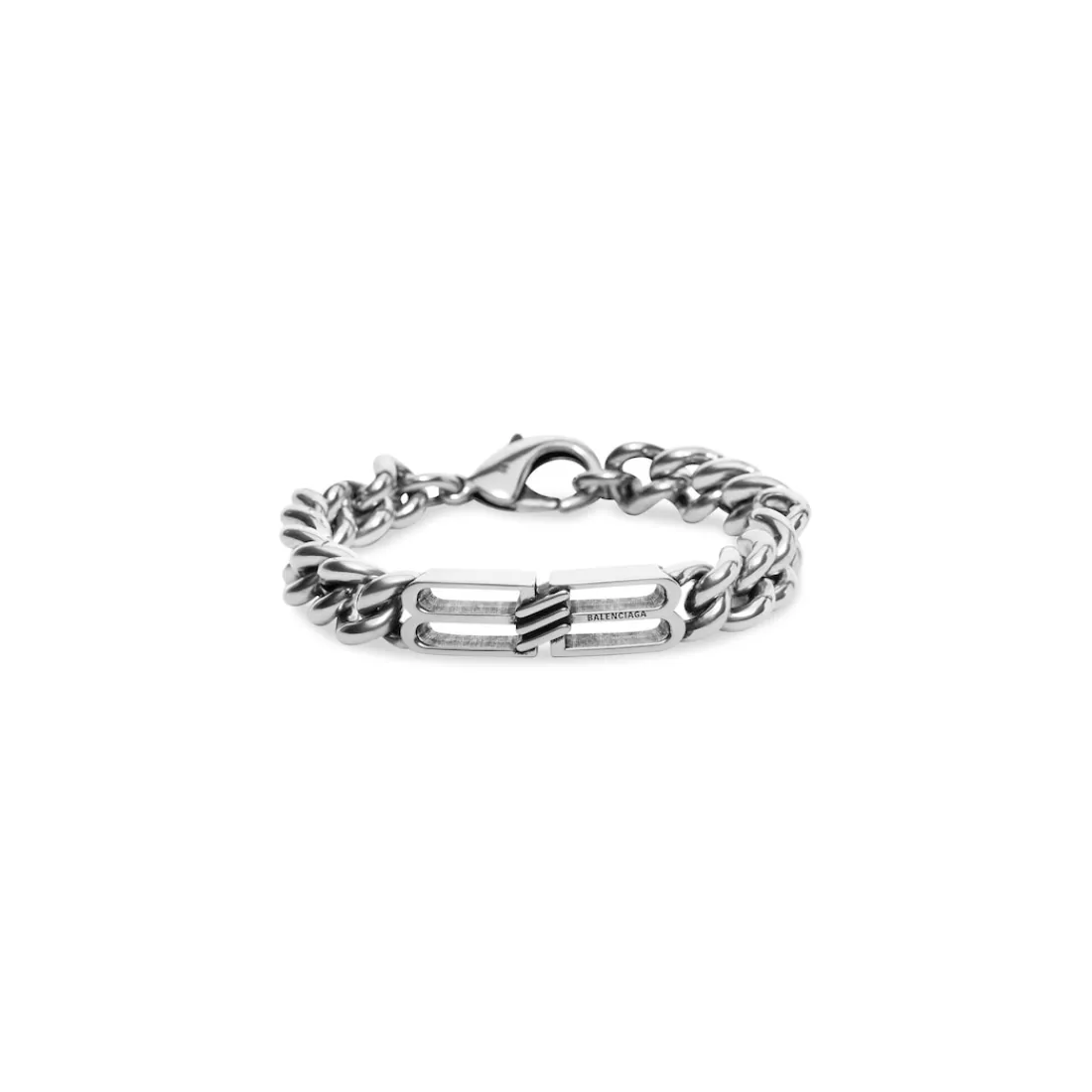 Balenciaga Gioielli | Gioielli-Bracciale Bb Icon Gourmette in Argento Anticato Argentoanticato