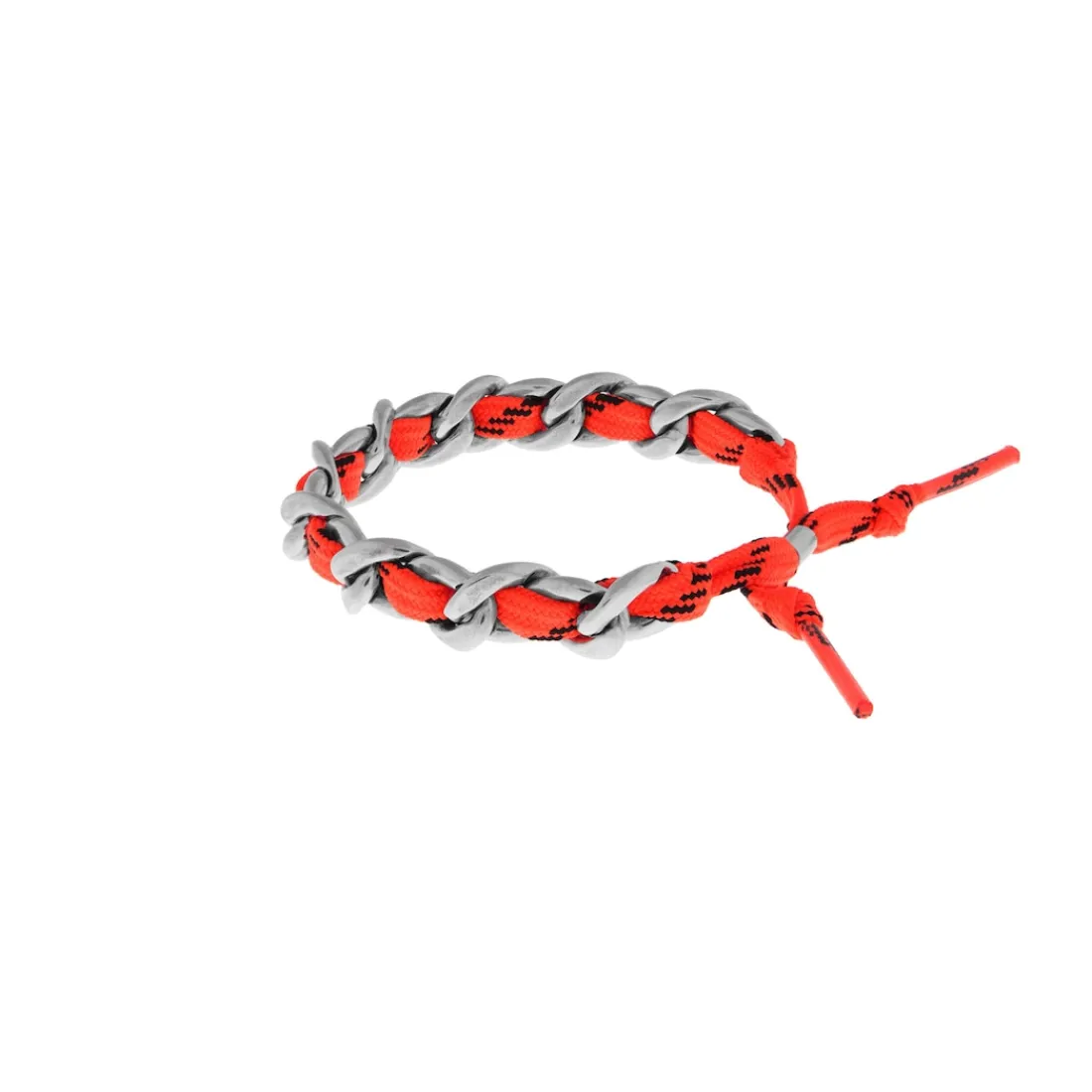 Balenciaga Gioielli | Gioielli-Bracciale Malibu Gourmette in Argento Antico/arancio Fluo Argentoantico/aranciofluo