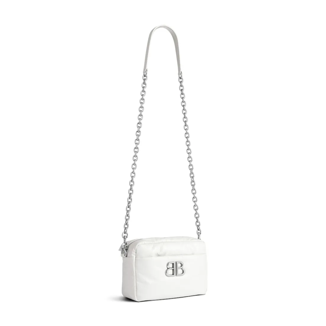 Balenciaga Borse A Spalla-Camera Bag Monaco Xs  da Donna in Bianco Ottico Biancoottico