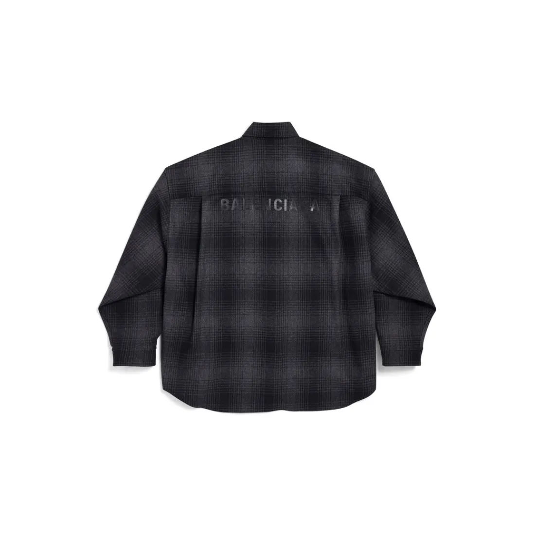 Balenciaga Top E Camicie-Camicia Oversize da Uomo in Grigio/nero