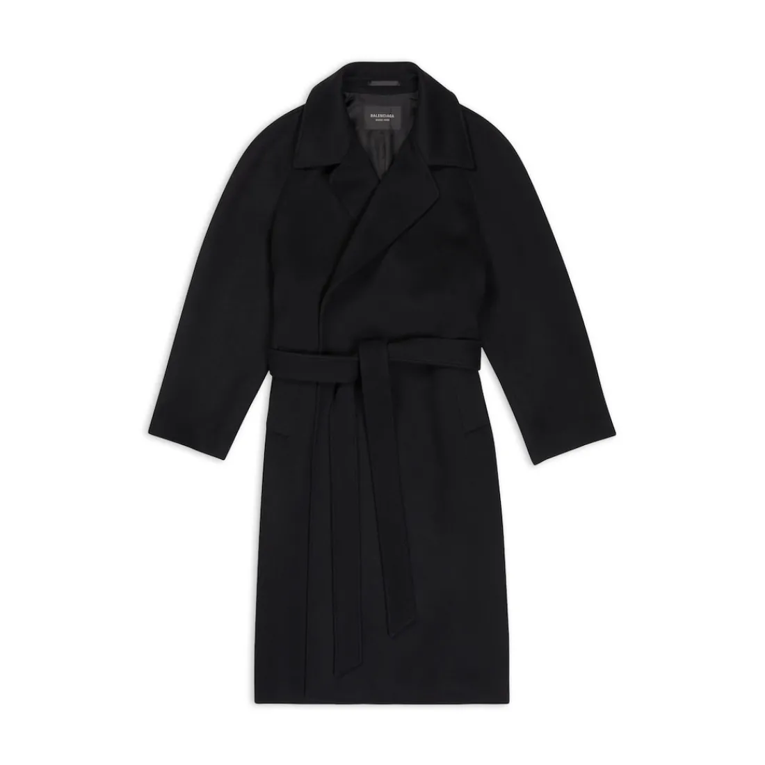 Balenciaga Cappotti E Giacche-Cappotto A Raglan in Nero