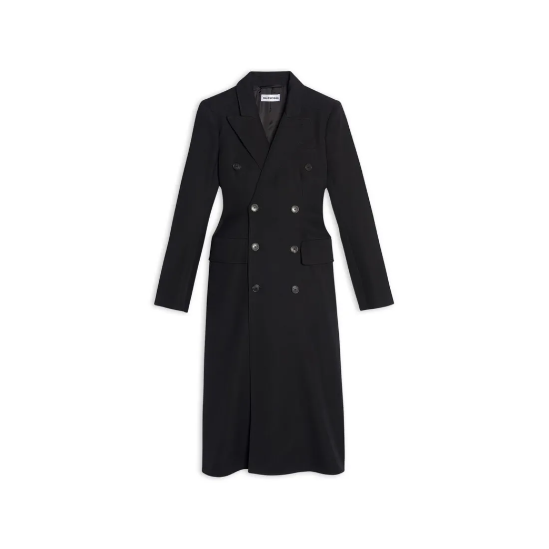 Balenciaga Cappotti E Giacche-Cappotto Hourglass  da Donna in Nero