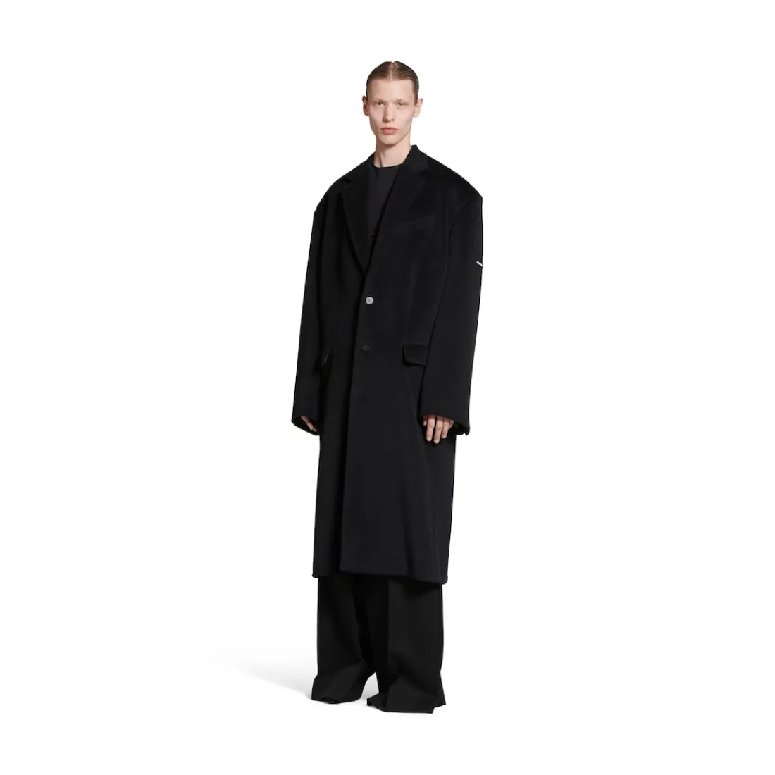 Balenciaga Cappotti E Giacche-Cappotto Skater Tailored in Nero