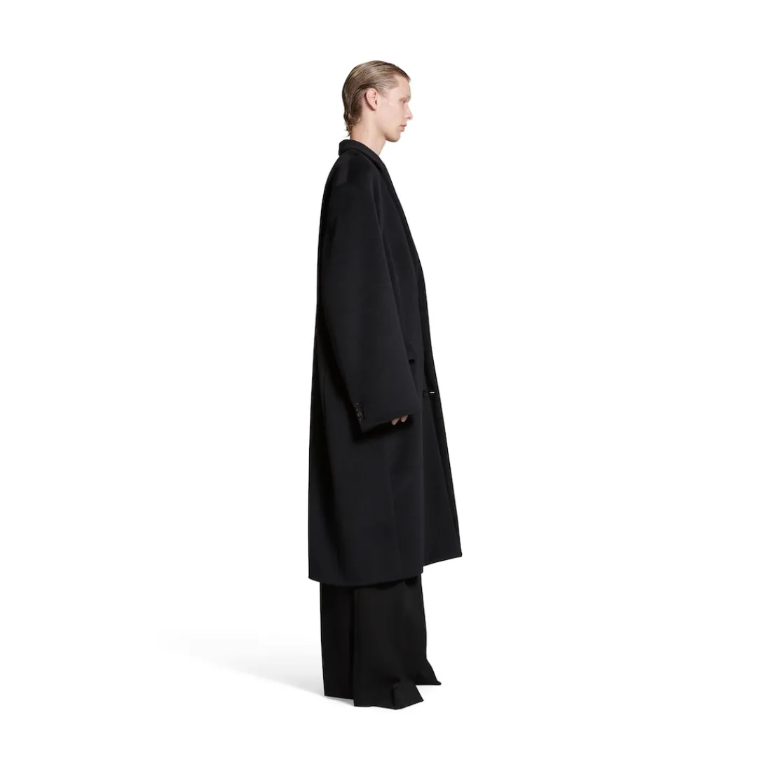 Balenciaga Cappotti E Giacche-Cappotto Skater Tailored in Nero