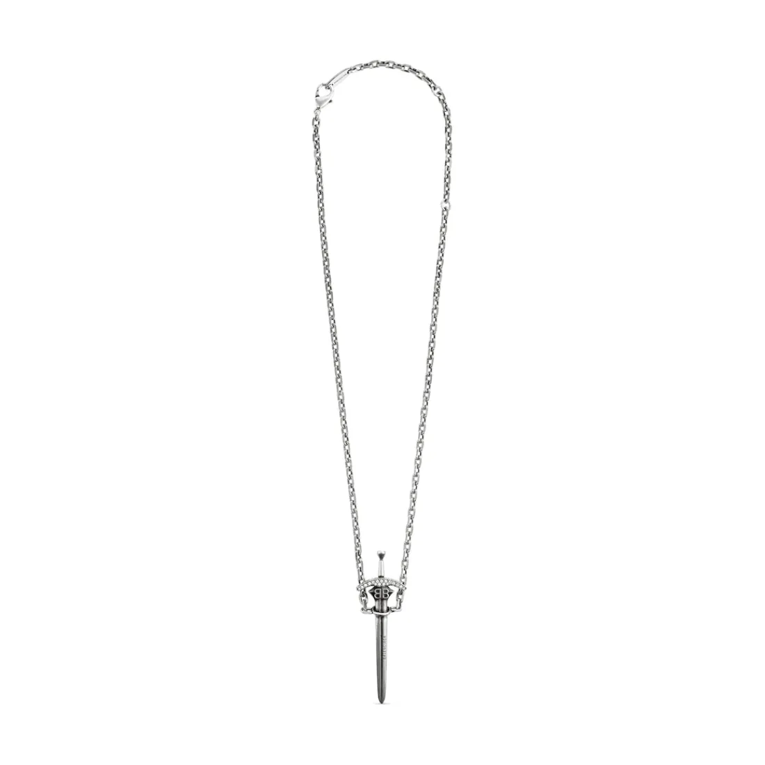 Balenciaga Gioielli | Gioielli-Collana Goth Sword  in Argento Anticato Argentoanticato