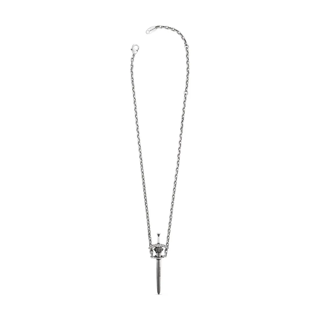 Balenciaga Gioielli | Gioielli-Collana Goth Sword  in Argento Anticato Argentoanticato