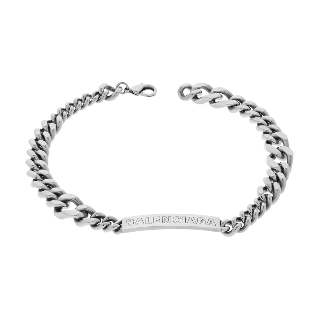 Balenciaga Gioielli | Gioielli-Collana Plate Twist in Argento Anticato Argentoanticato