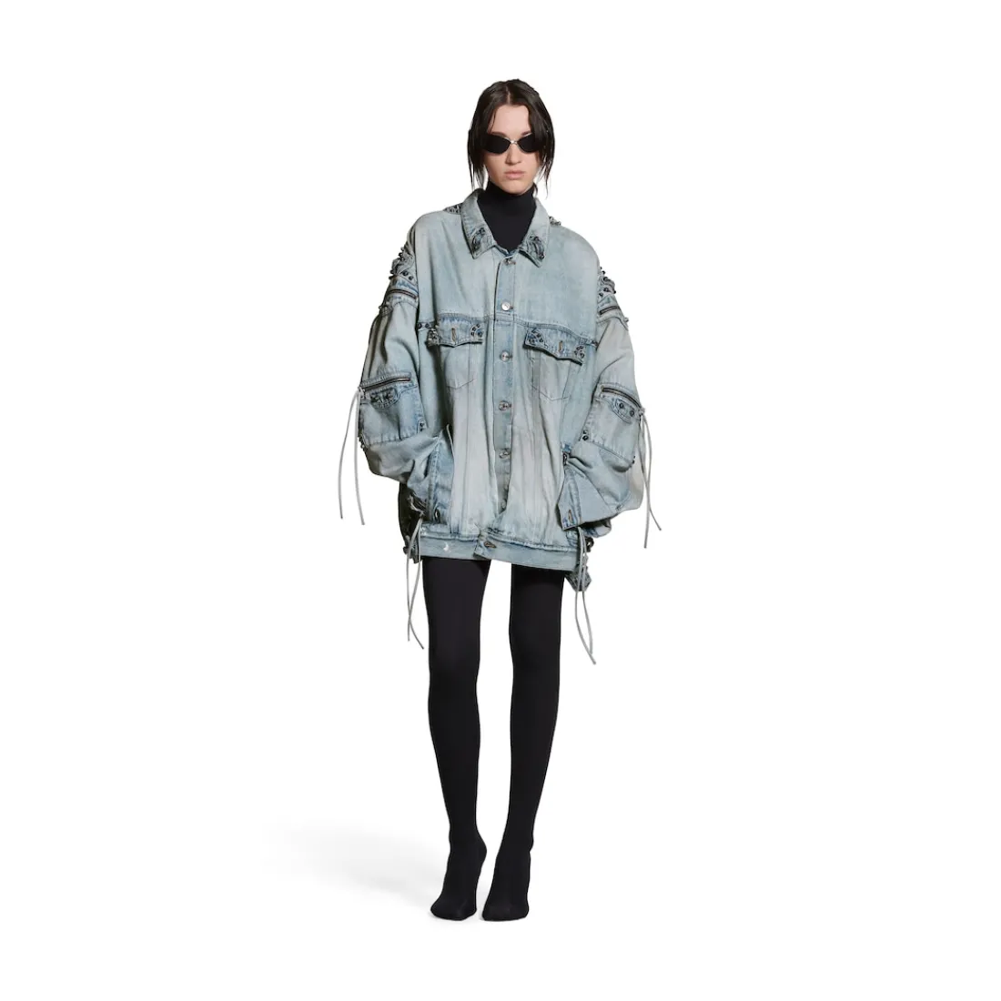 Balenciaga Cappotti E Giacche | Cappotti E Giacche-Giacca Cagole Oversize in Blu