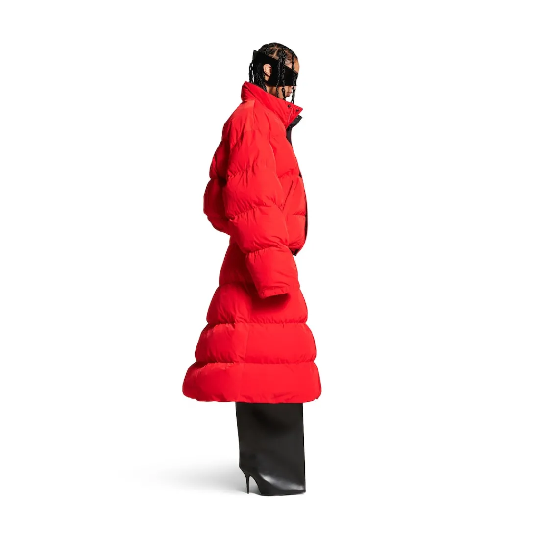 Balenciaga Vestiti E Gonne-Gonna Puffer Midi da Donna in Rosso