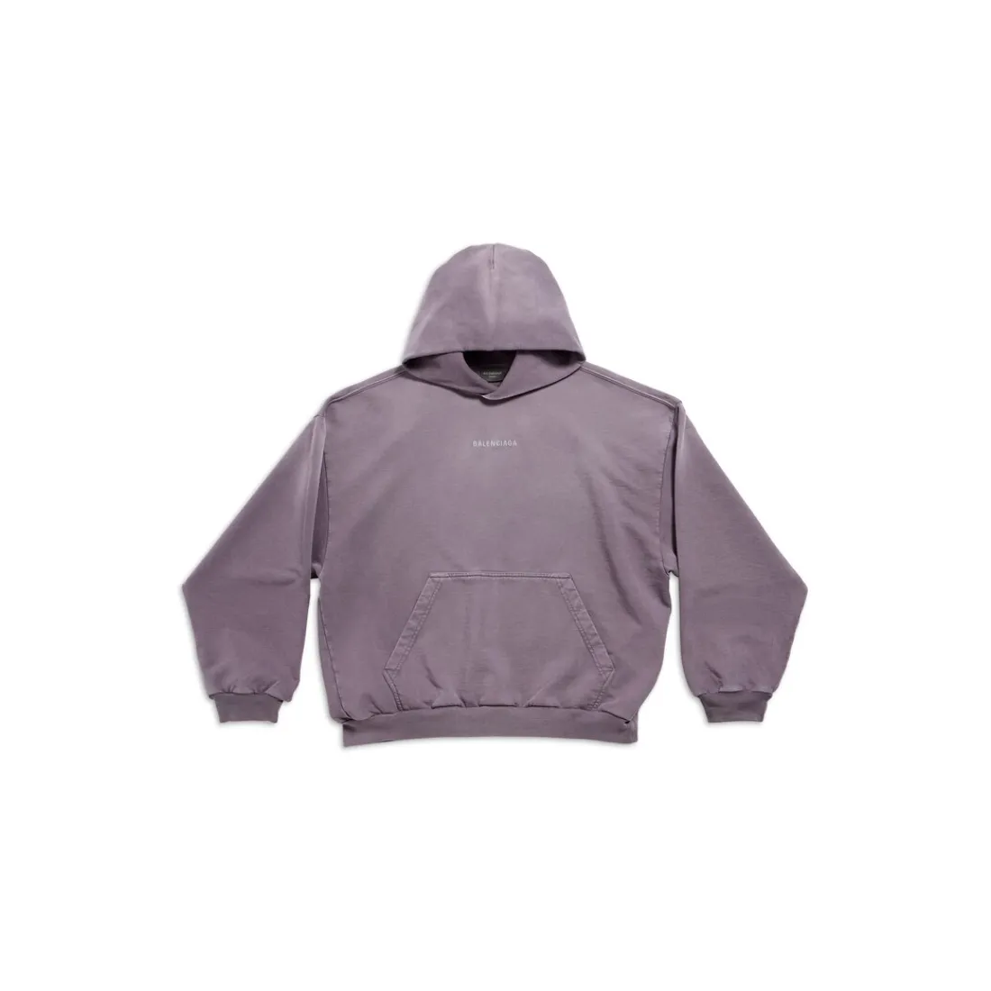 Balenciaga Felpe | Felpe-Hoodie Back Medium Fit in Viola/grigio