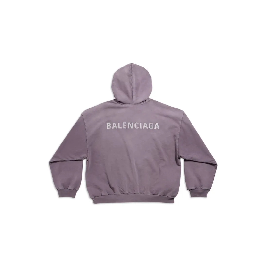 Balenciaga Felpe | Felpe-Hoodie Back Medium Fit in Viola/grigio