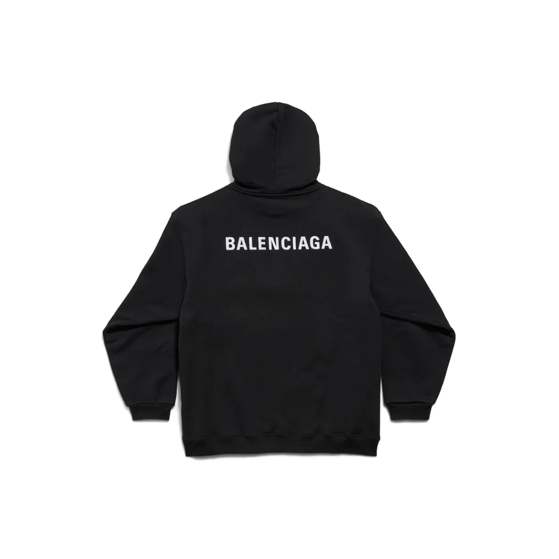 Balenciaga Felpe | Felpe-Hoodie Back Regular Fit in Nero