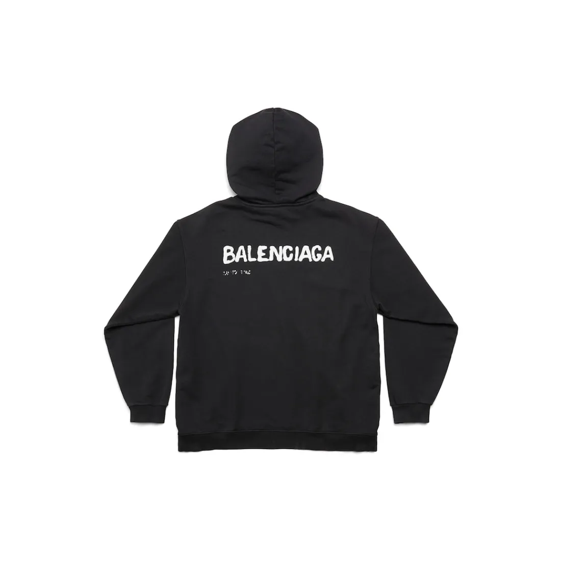 Balenciaga Felpe-Hoodie Hand-drawn Medium Fit da Uomo in Nero