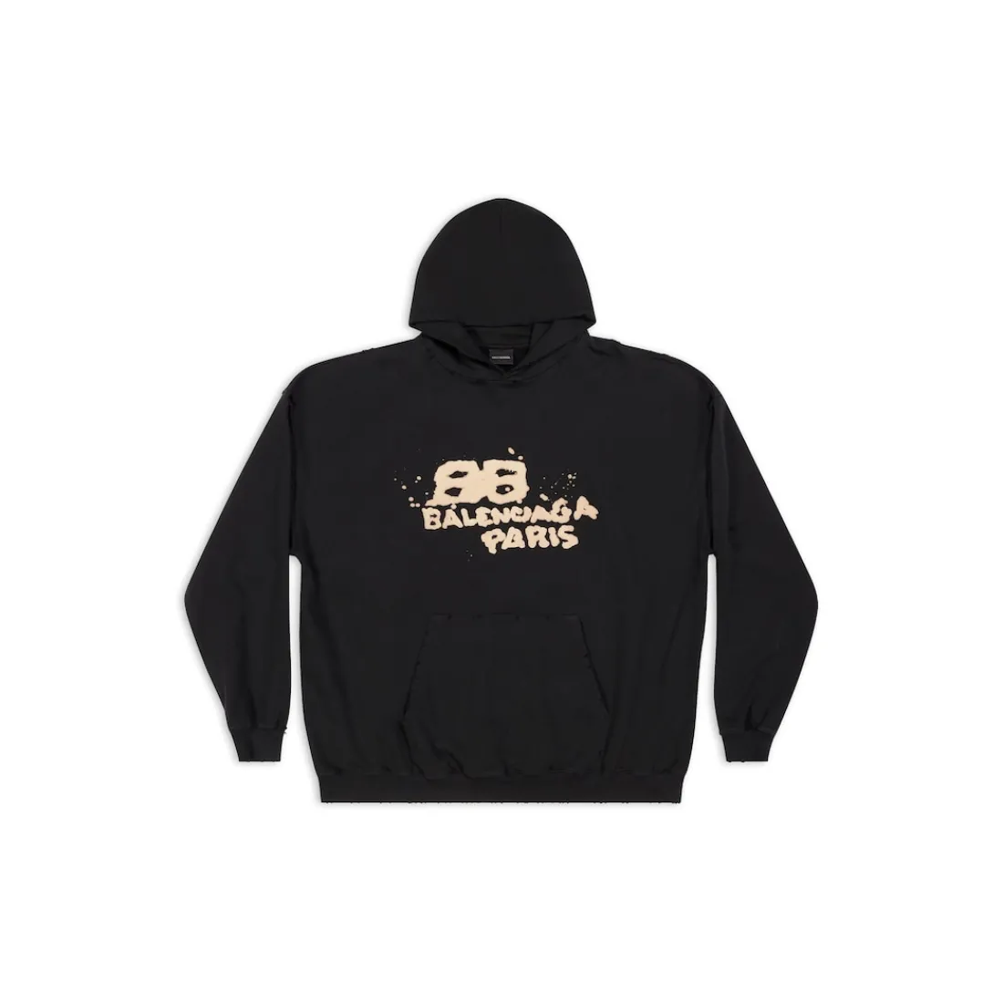 Balenciaga Felpe | Felpe-Hoodie Hand-drawn Bb Icon Large Fit in Nero