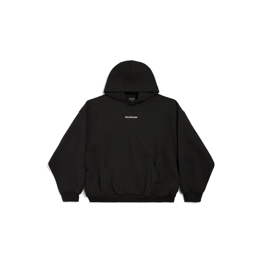 Balenciaga Felpe | Felpe-Hoodie New Back Medium Fit in Nero