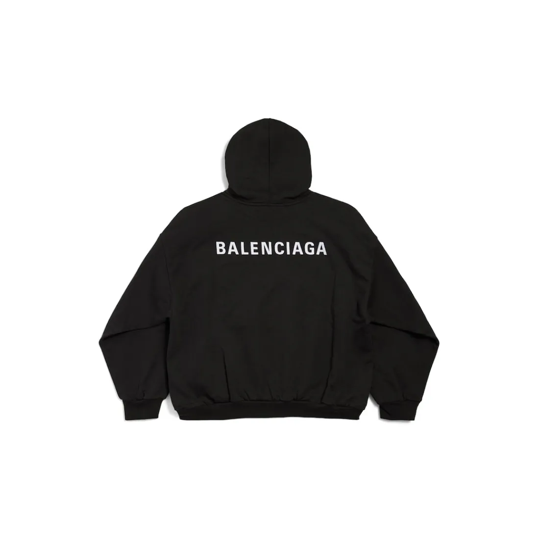 Balenciaga Felpe | Felpe-Hoodie New Back Medium Fit in Nero