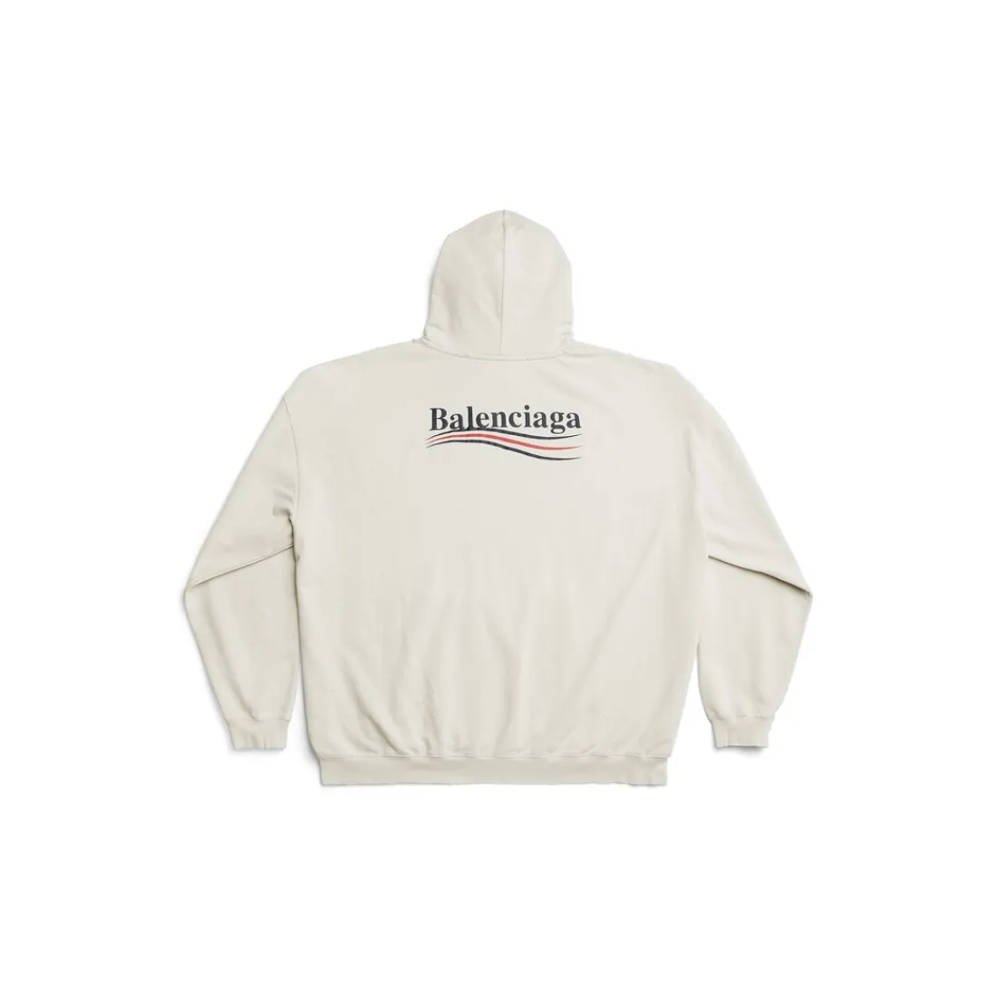 Balenciaga Felpe | Felpe-Hoodie Political Campaign Large Fit in Bianco Sporco Biancosporco