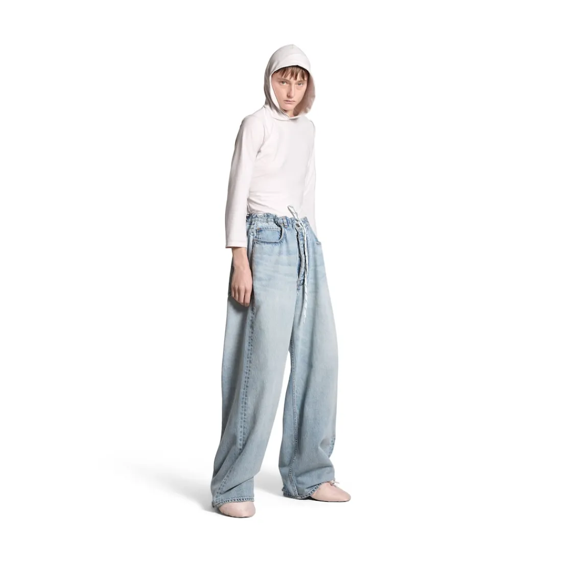 Balenciaga Pantaloni | Pantaloni-Pantaloni Baggy Oversize in Blu