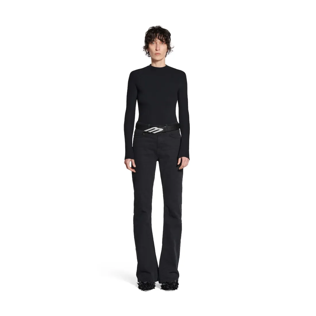 Balenciaga Pantaloni | Pantaloni-Pantaloni Bootcut in Nero