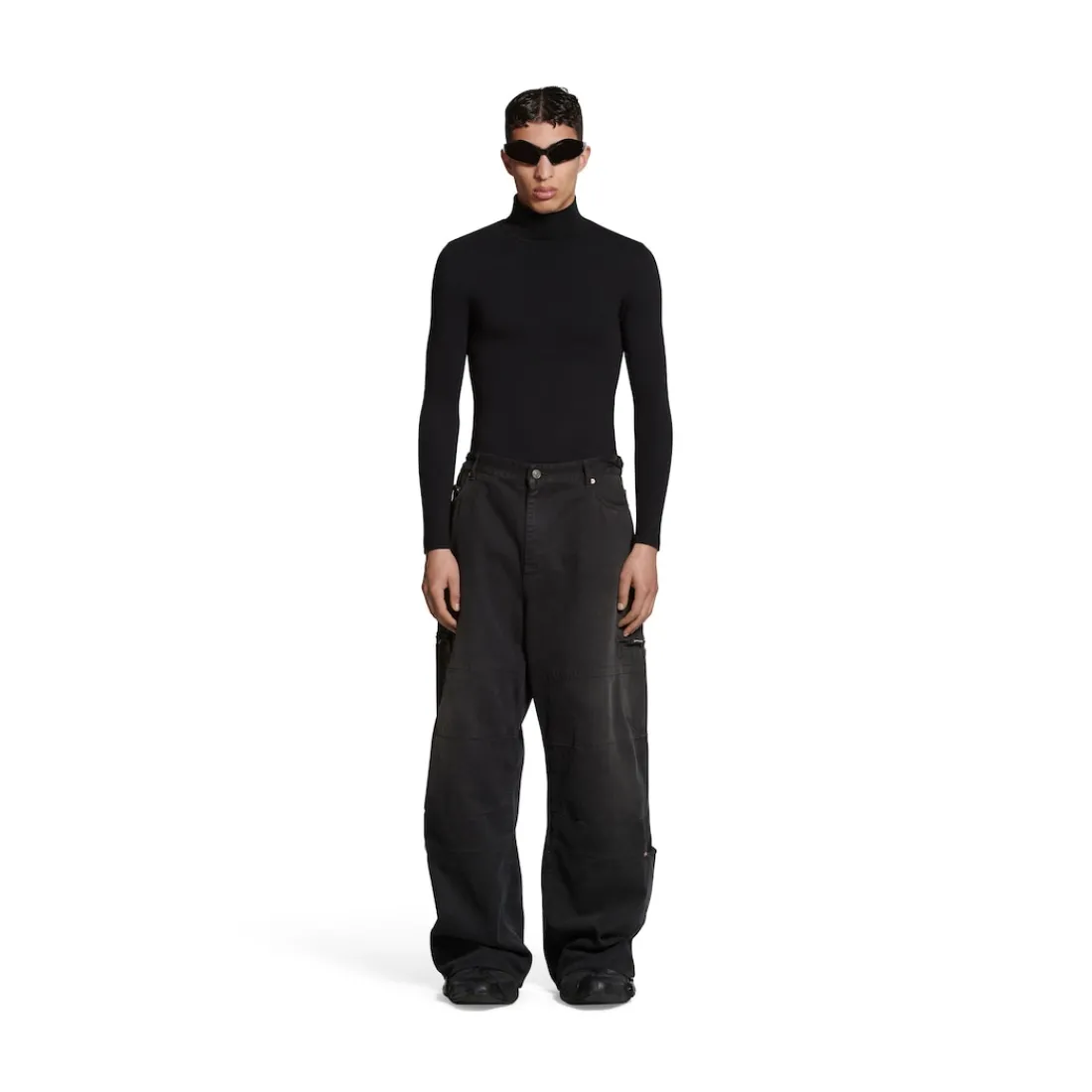 Balenciaga Pantaloni | Pantaloni-Pantaloni Cargo in Nero