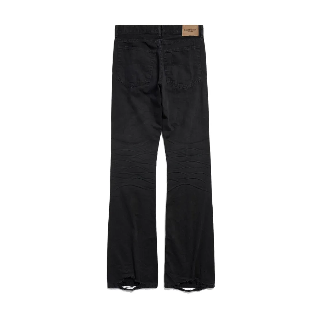 Balenciaga Pantaloni | Pantaloni-Pantaloni Dritti A Vita Bassa in Nero