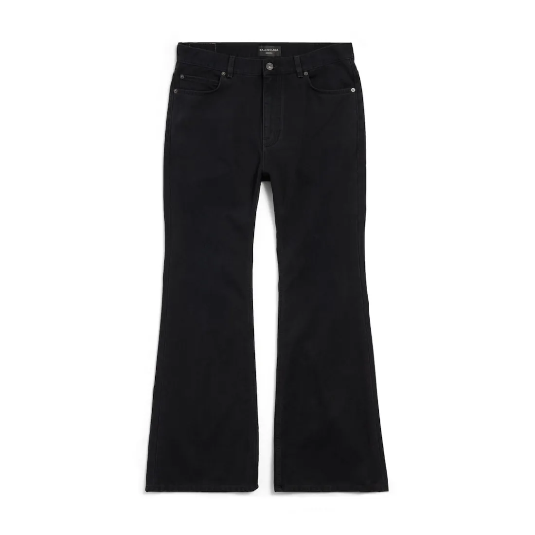 Balenciaga Pantaloni | Denim-Pantaloni Flared da Uomo in Nero