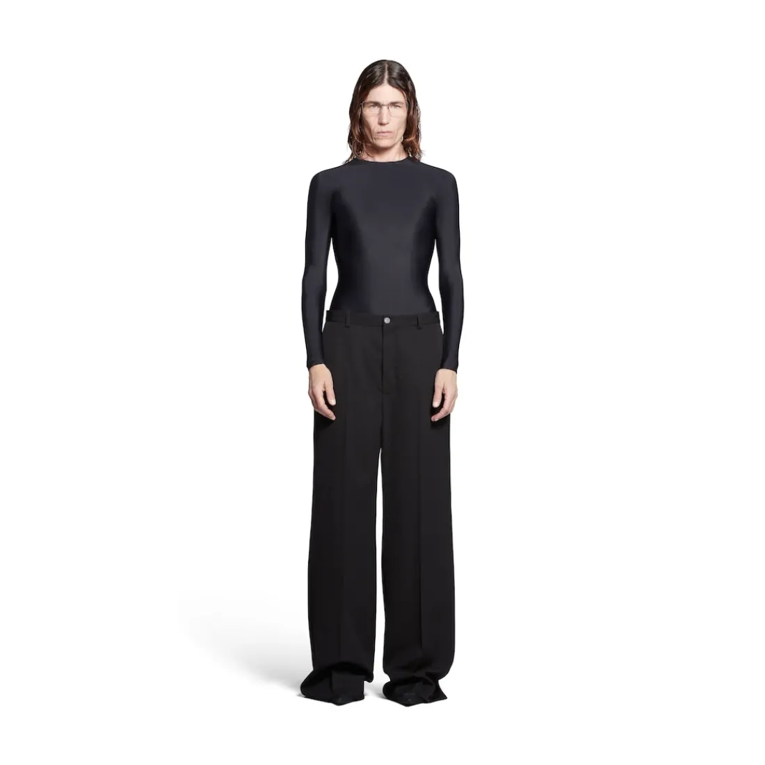 Balenciaga Pantaloni | Pantaloni-Pantaloni Tailored Regular Fit in Nero