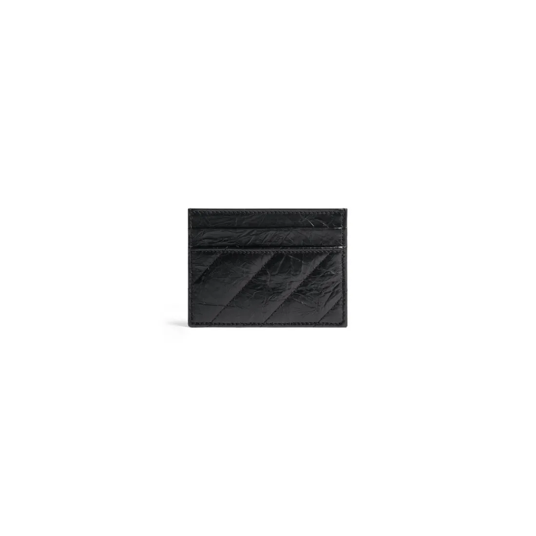 Balenciaga Porta Carte-Portacarte Crush Trapuntato  da Donna in Nero