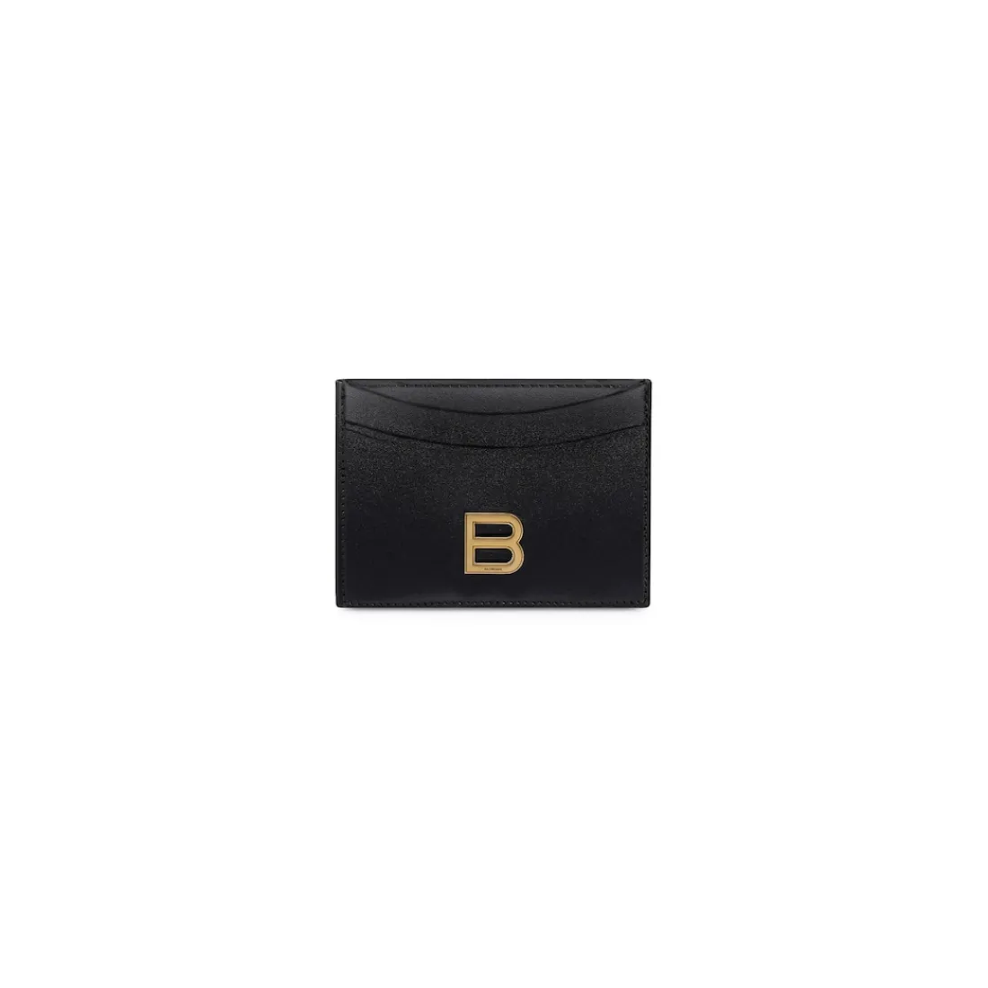 Balenciaga Porta Carte-Portacarte Hourglass da Donna in Nero